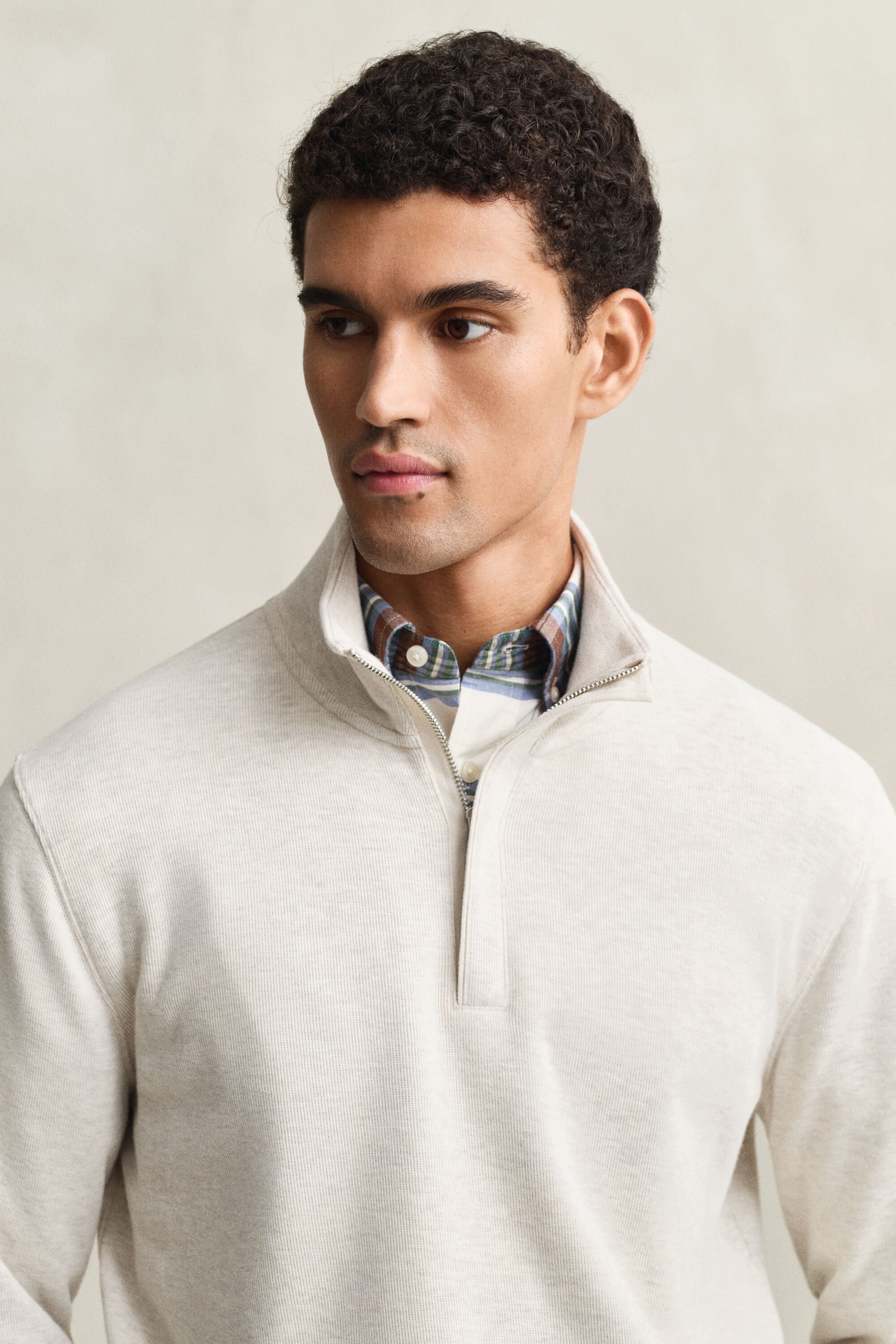 Sacker Rib Half-Zip Sweatshirt