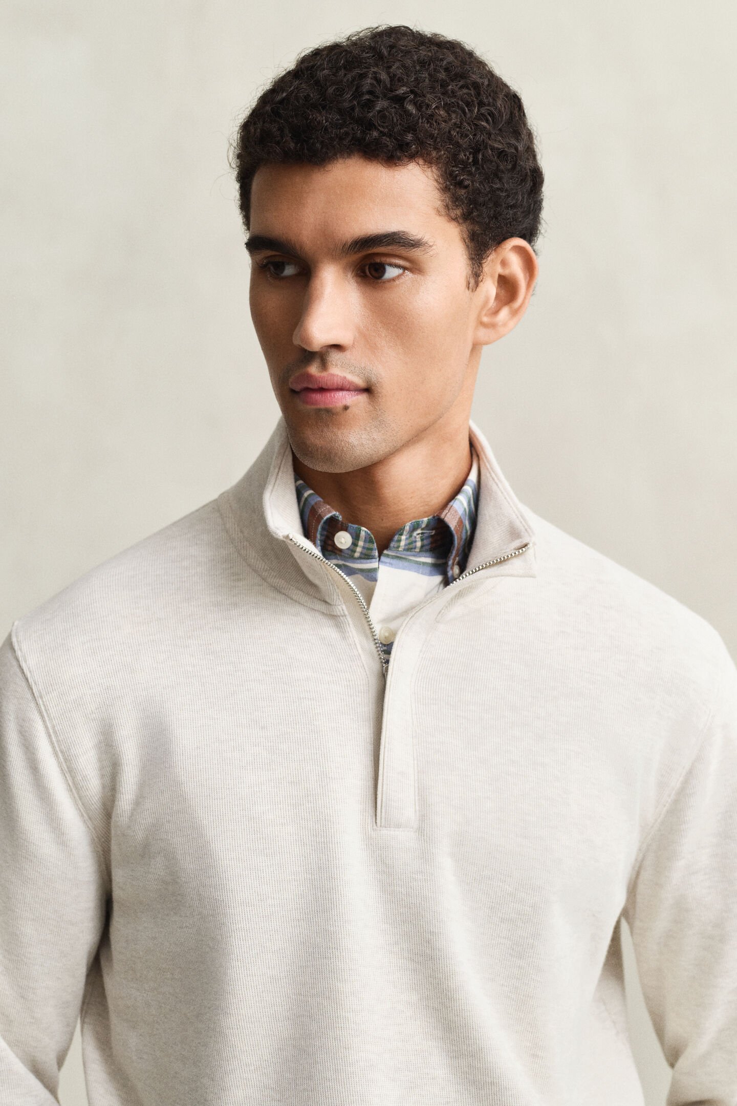Sacker Rib Half-Zip Sweatshirt