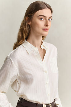 Back Fold Detail Shirt — EGGSHELL 3