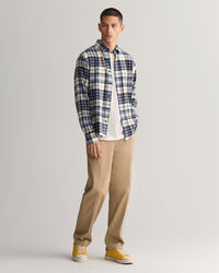 Regular Fit Plaid Flannel Checked Shirt
