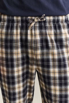 Checked Pajama Pants — EVENING BLUE 3