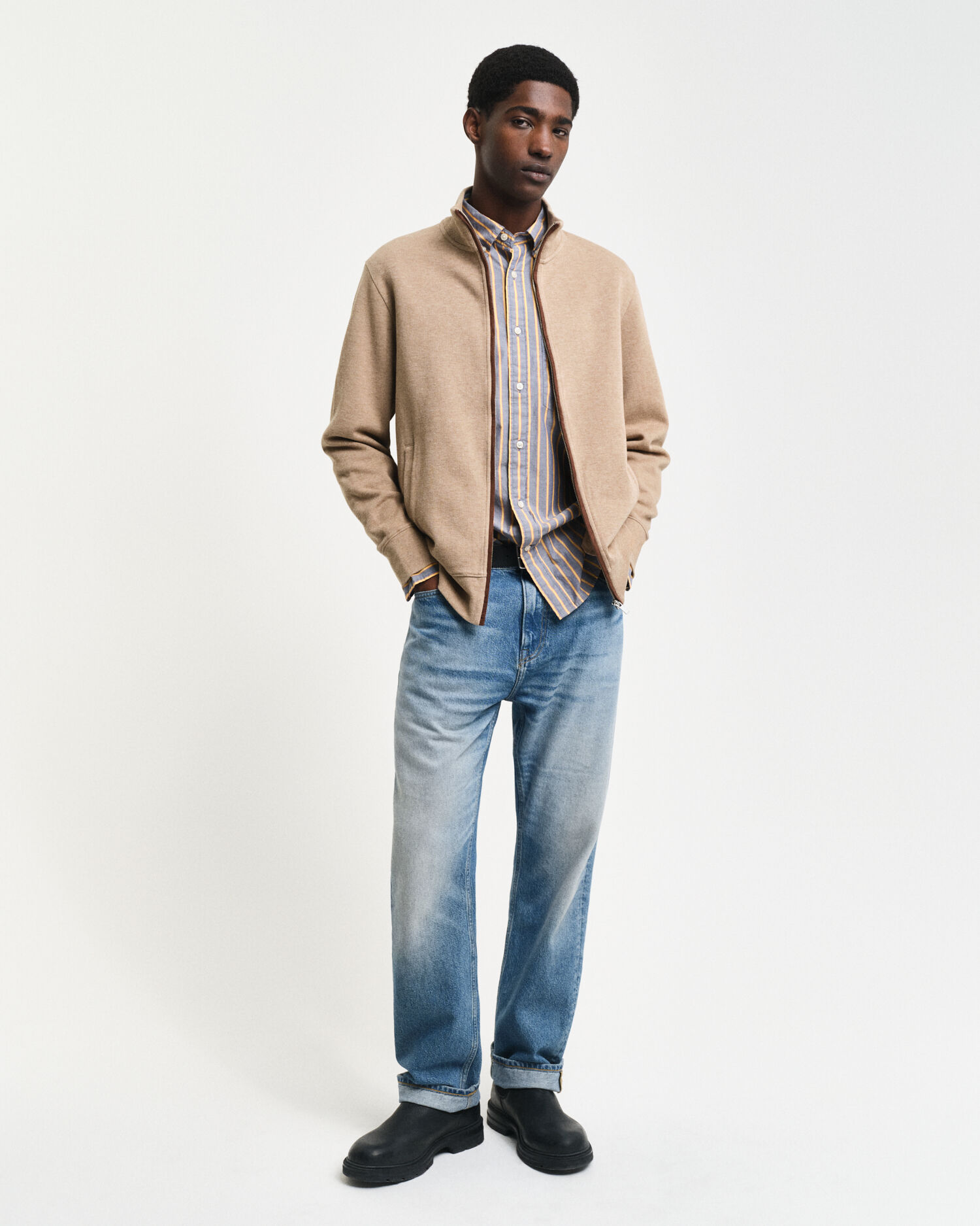 Sacker Rib Zip Cardigan