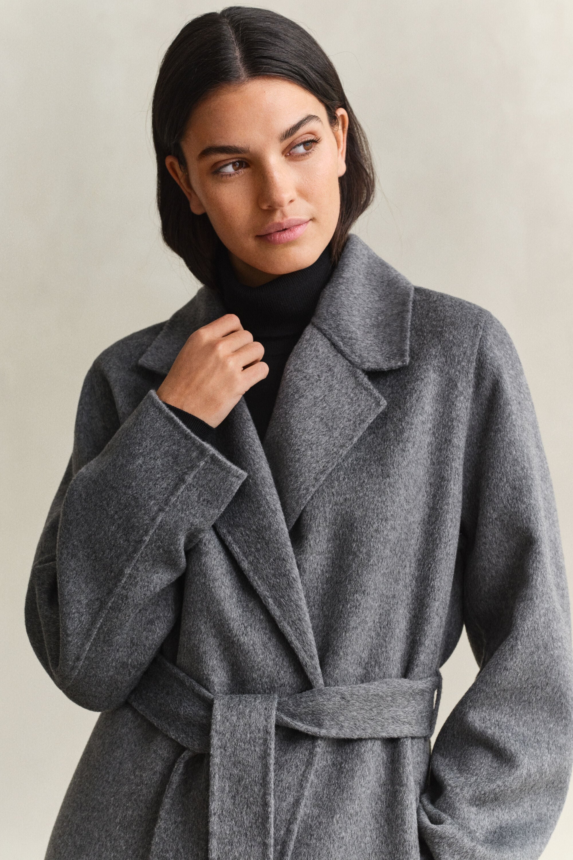 Handstitched Belted Coat