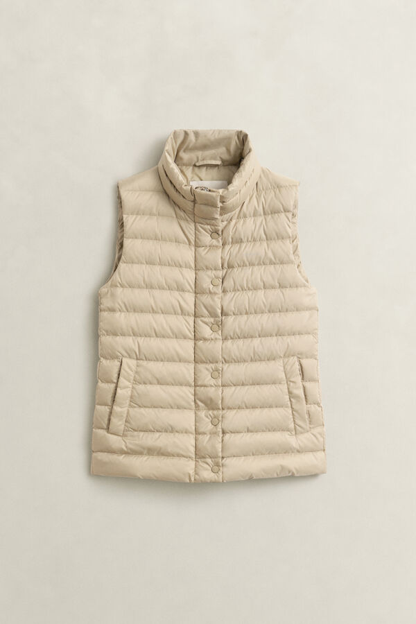 Light Down Vest — OAT BEIGE