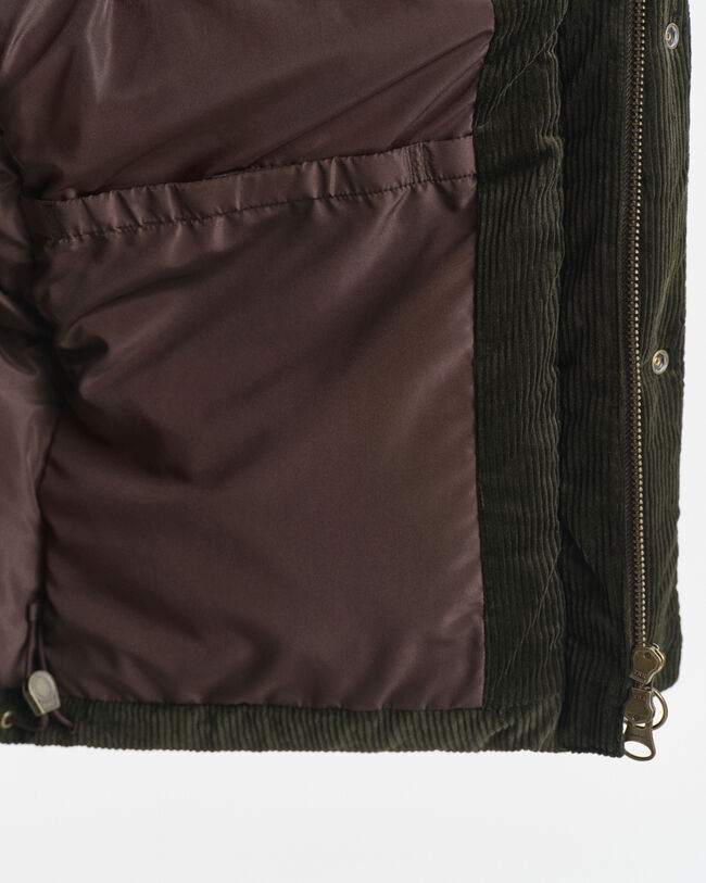 Corduroy Down Puffer Jacket