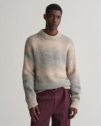 Soft Wool Ombr&eacute; Crew Neck Sweater