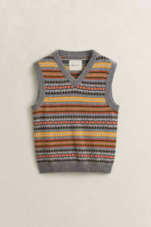 Fair Isle Vest — MULTICOLOR