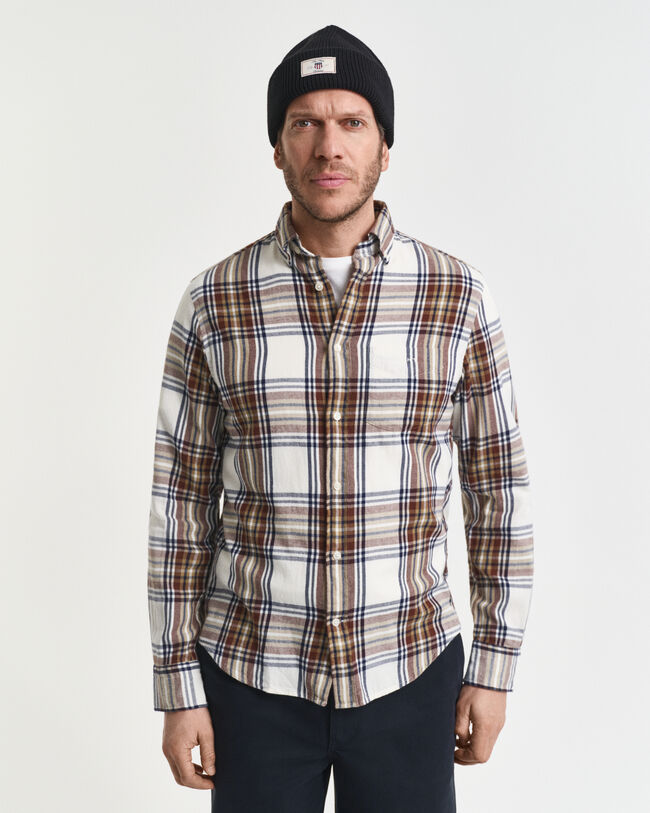 Regular Fit Windblown Flannel Check Shirt