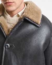 Worn-In Leather Shearling Jacket