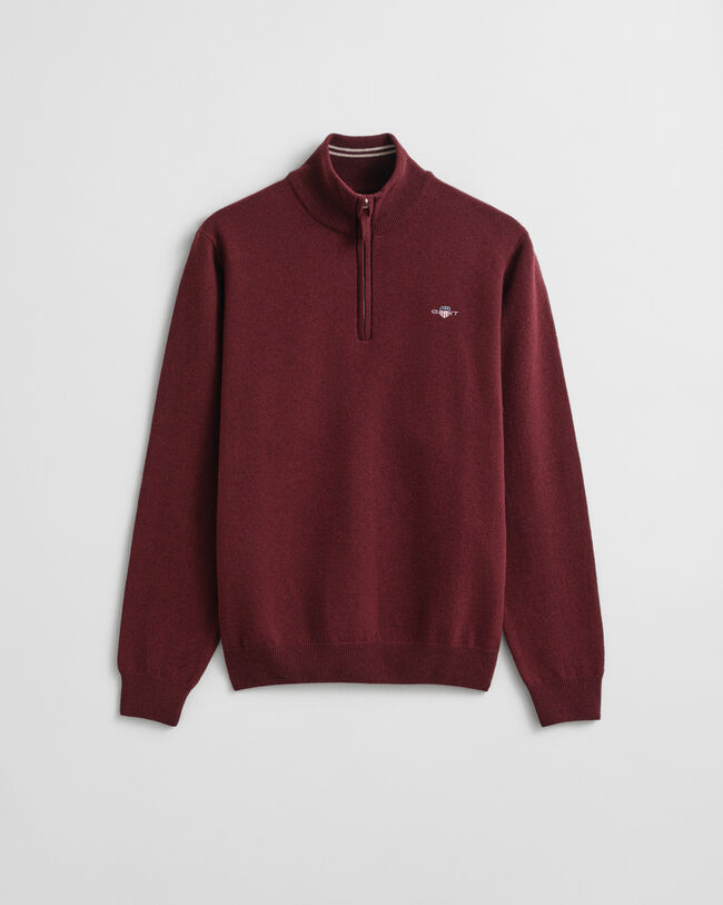 Superfine Lambswool Half-Zip Sweater