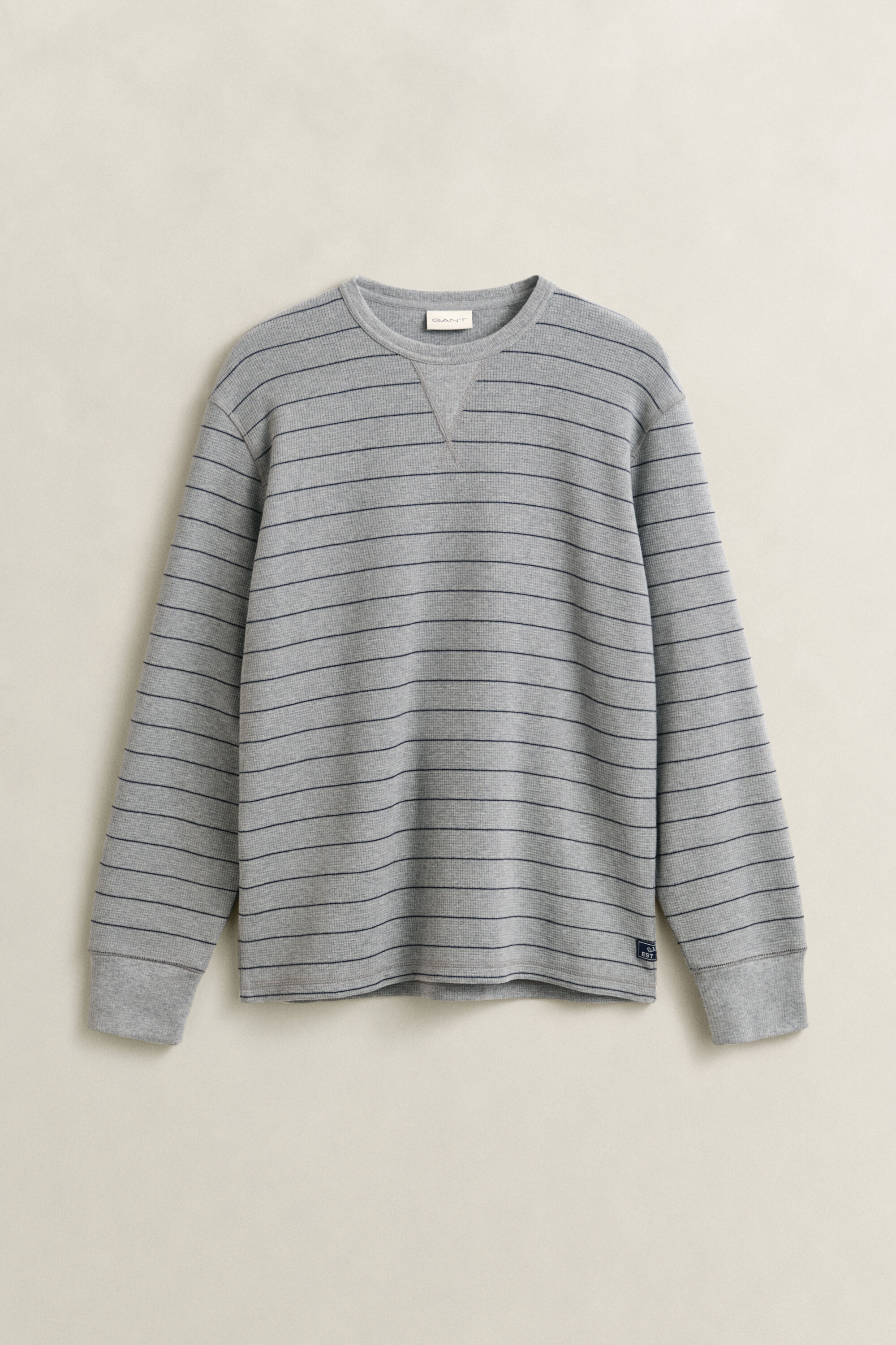 Textured Striped Sweatshirt