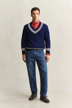 Straight Jeans — MID BLUE WORN IN 6