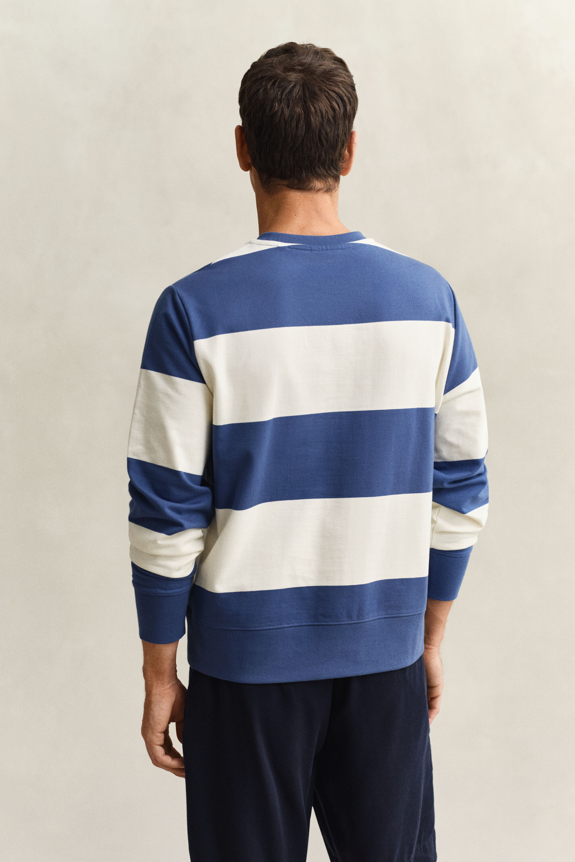 Striped Crew Neck Sweatshirt