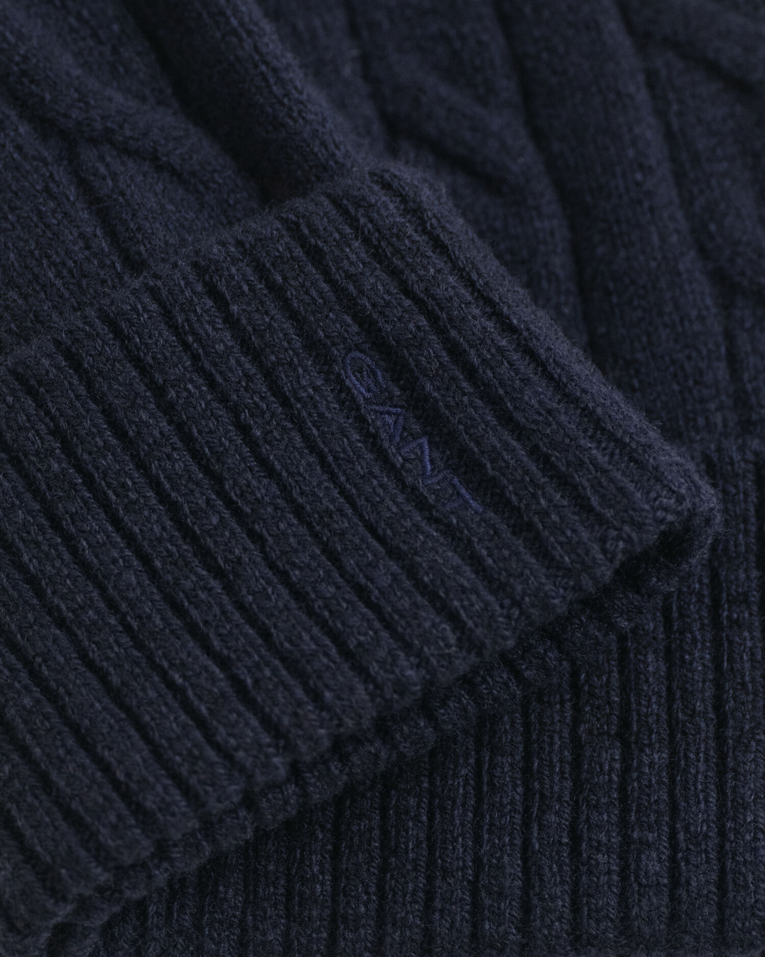 Wool Cable Knit Beanie