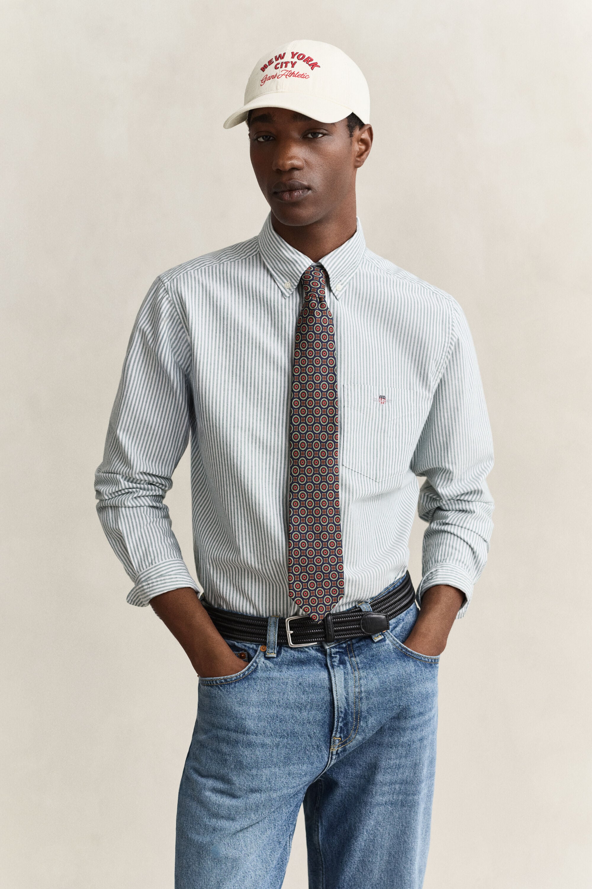 Banker Stripe Classic Oxford Shirt