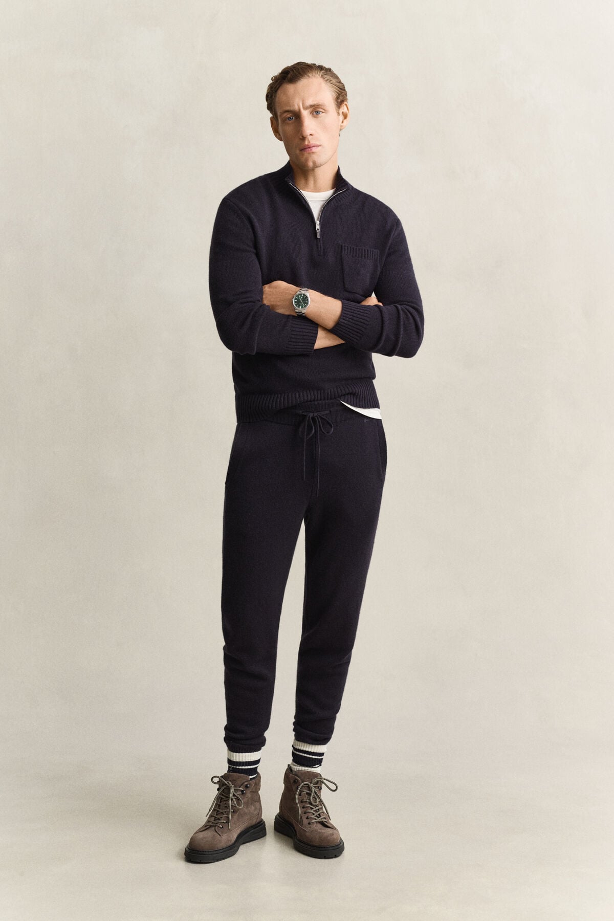 Cashmere Pants — EVENING BLUE