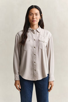 Denim Twill Ranger Shirt — CLAY BEIGE 6
