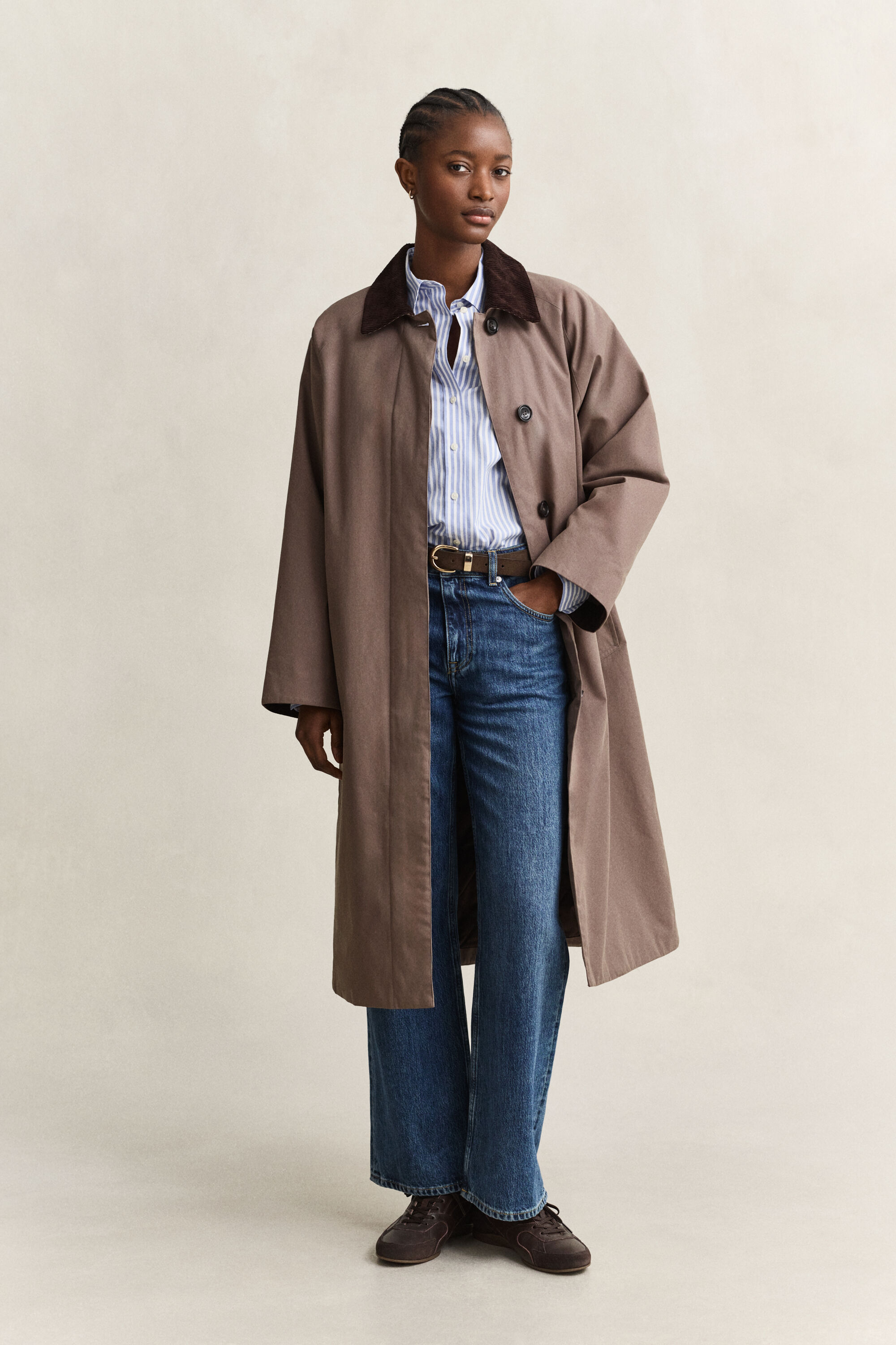 Regular Fit Striped Classic Poplin Shirt