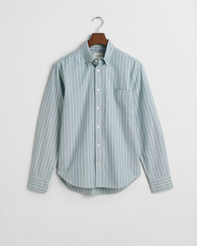 Regular Fit Striped Archive Oxford Shirt Without Logo