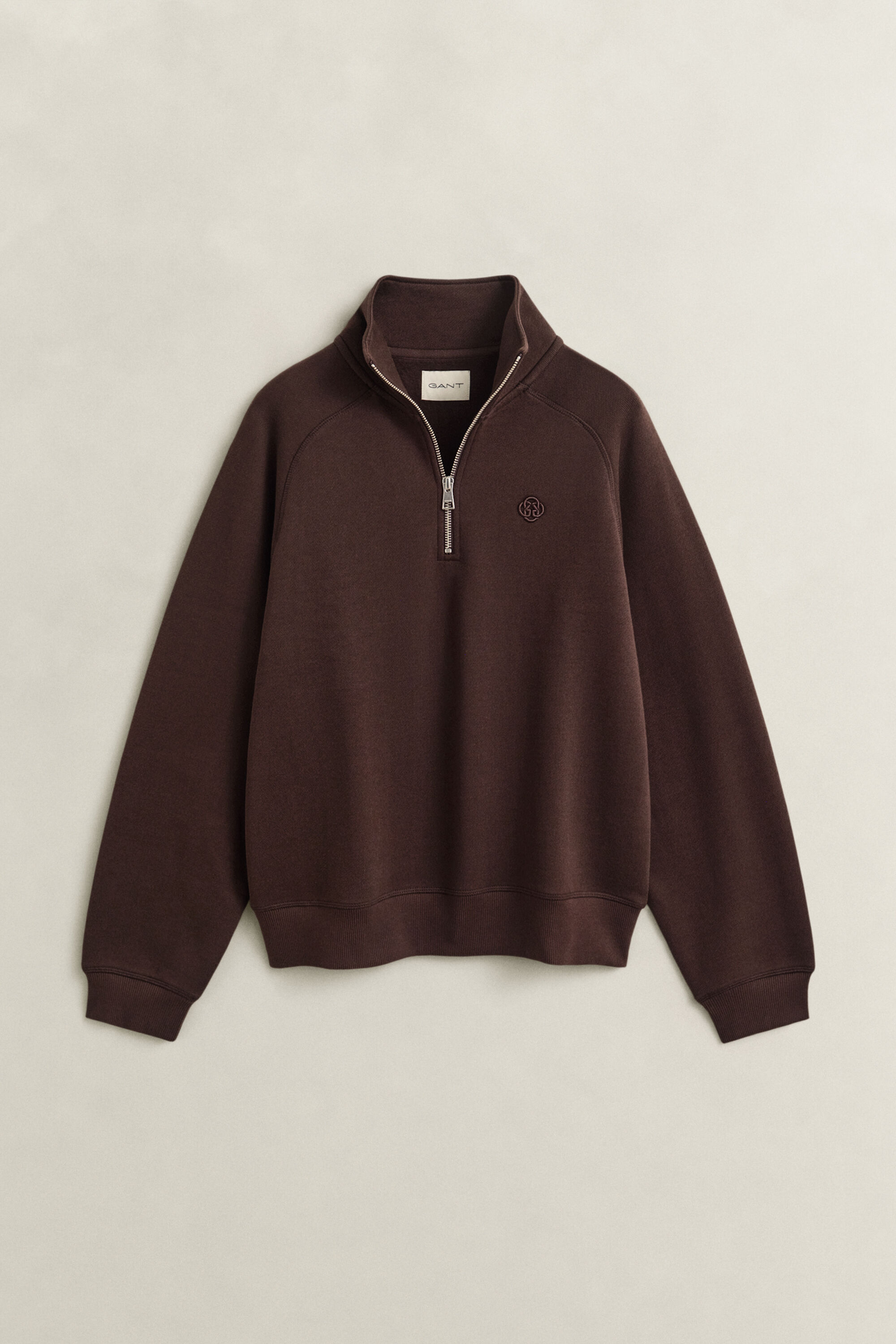 Embroidered Half-Zip Sweatshirt