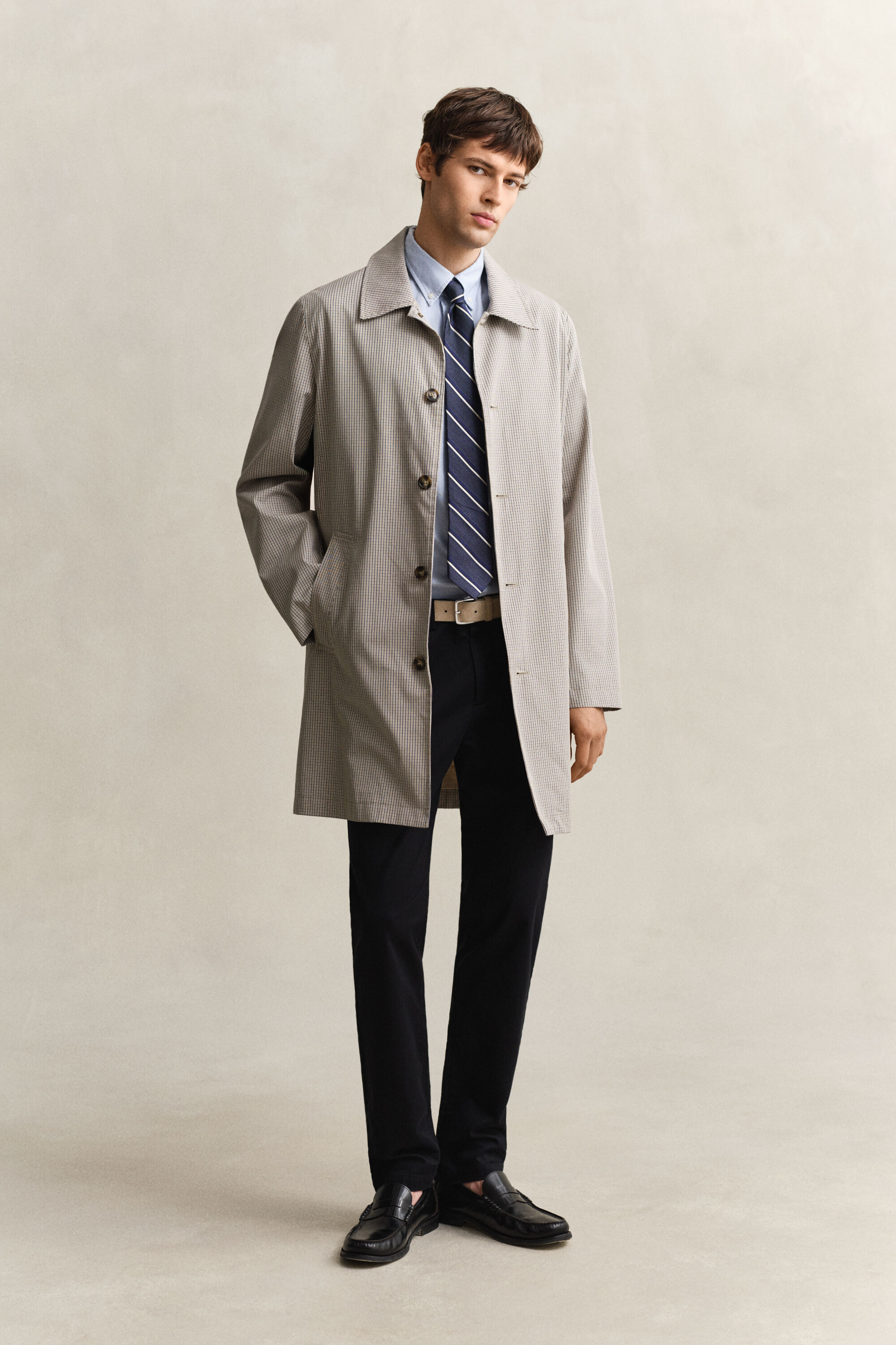 Cotton Blend Car Coat