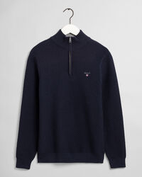 Triangle Texture Half-Zip Sweater