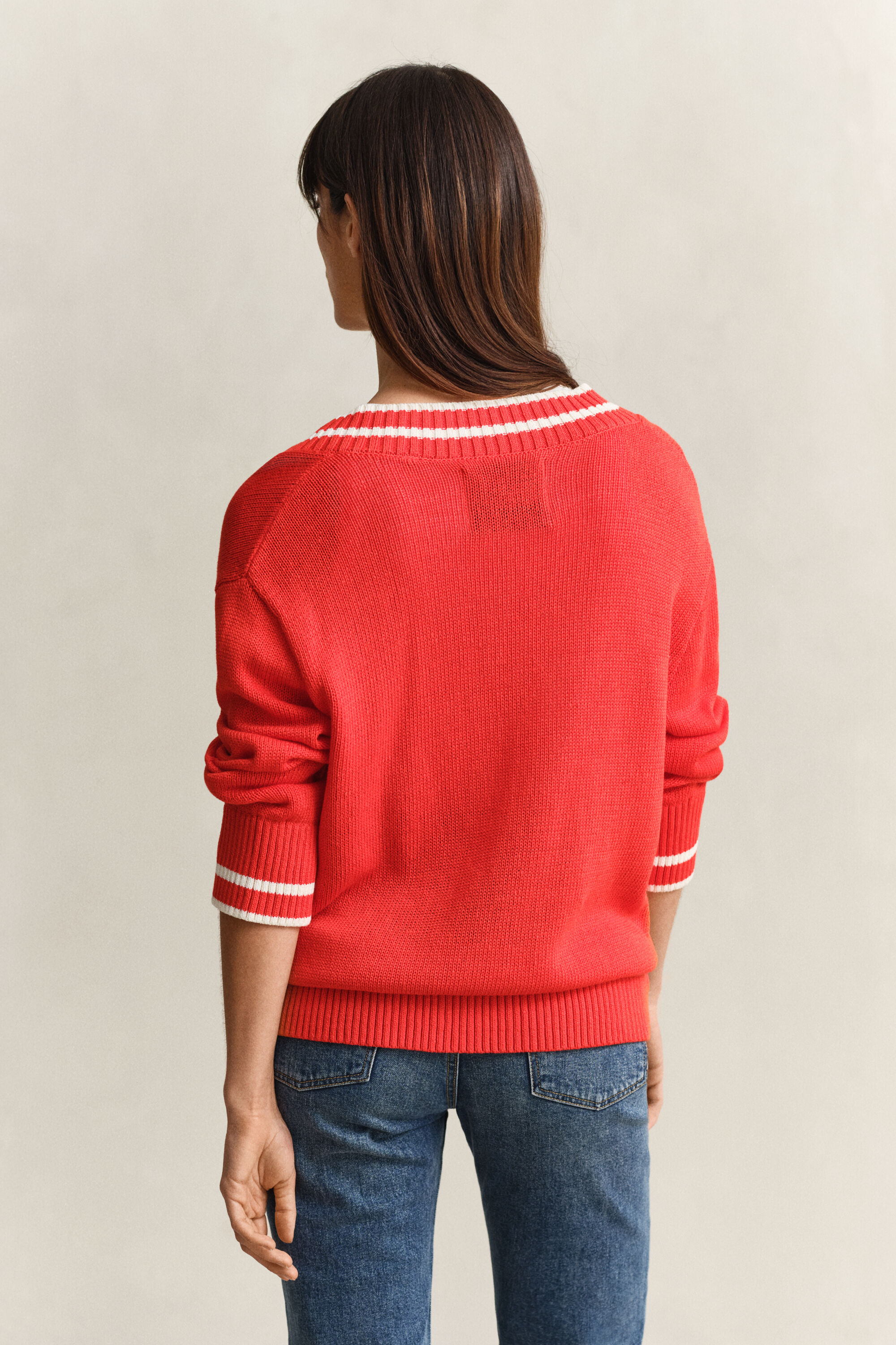 Cotton V-Neck Sweater
