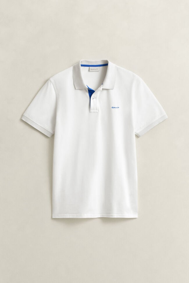 Contrast Piqu&eacute; Polo Shirt
