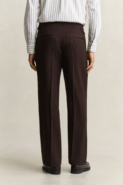 Wool Suit Pants — SHADOW BROWN 2
