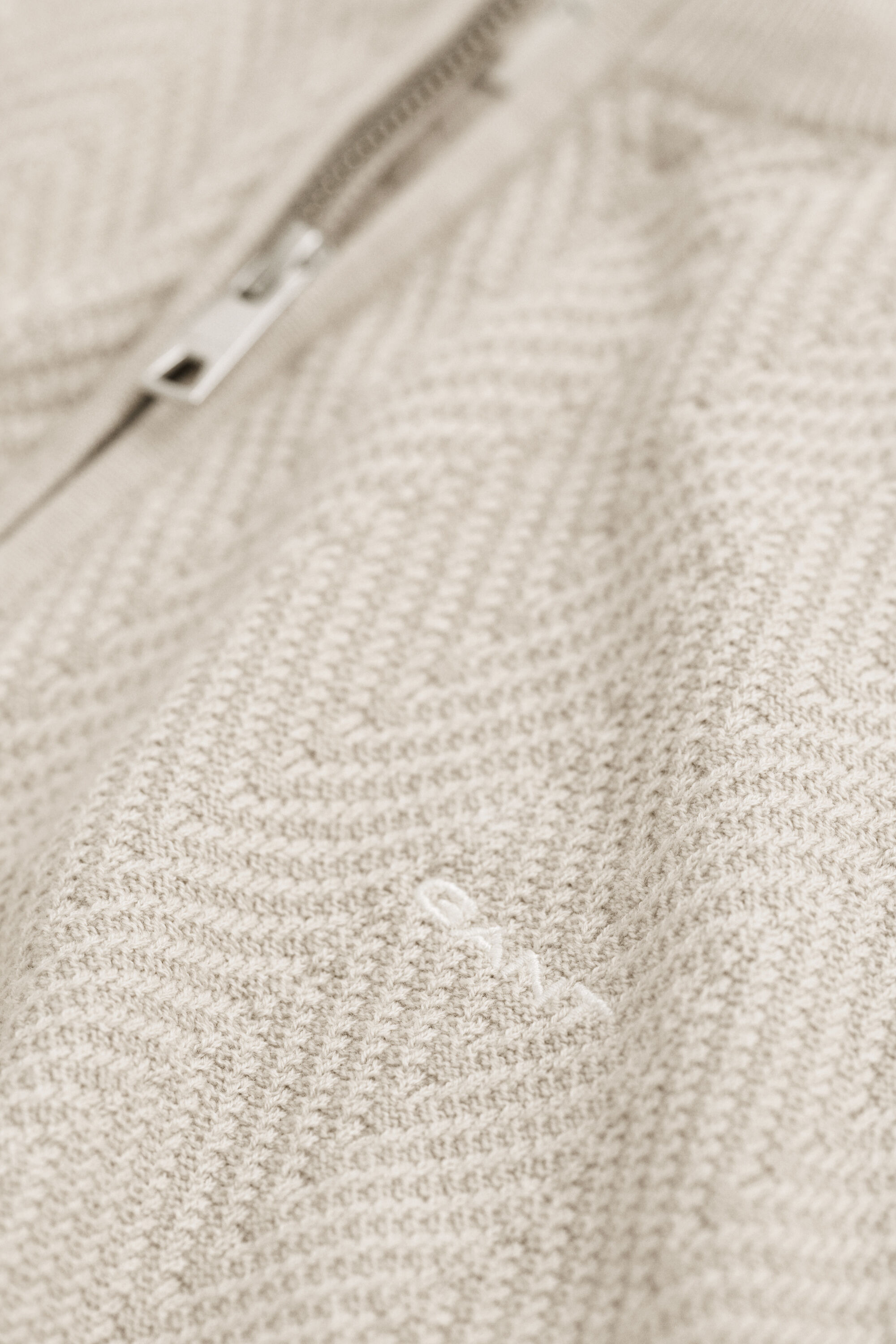 Herringbone Half-Zip Sweater