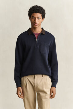 Half Zip Rugger — EVENING BLUE 4