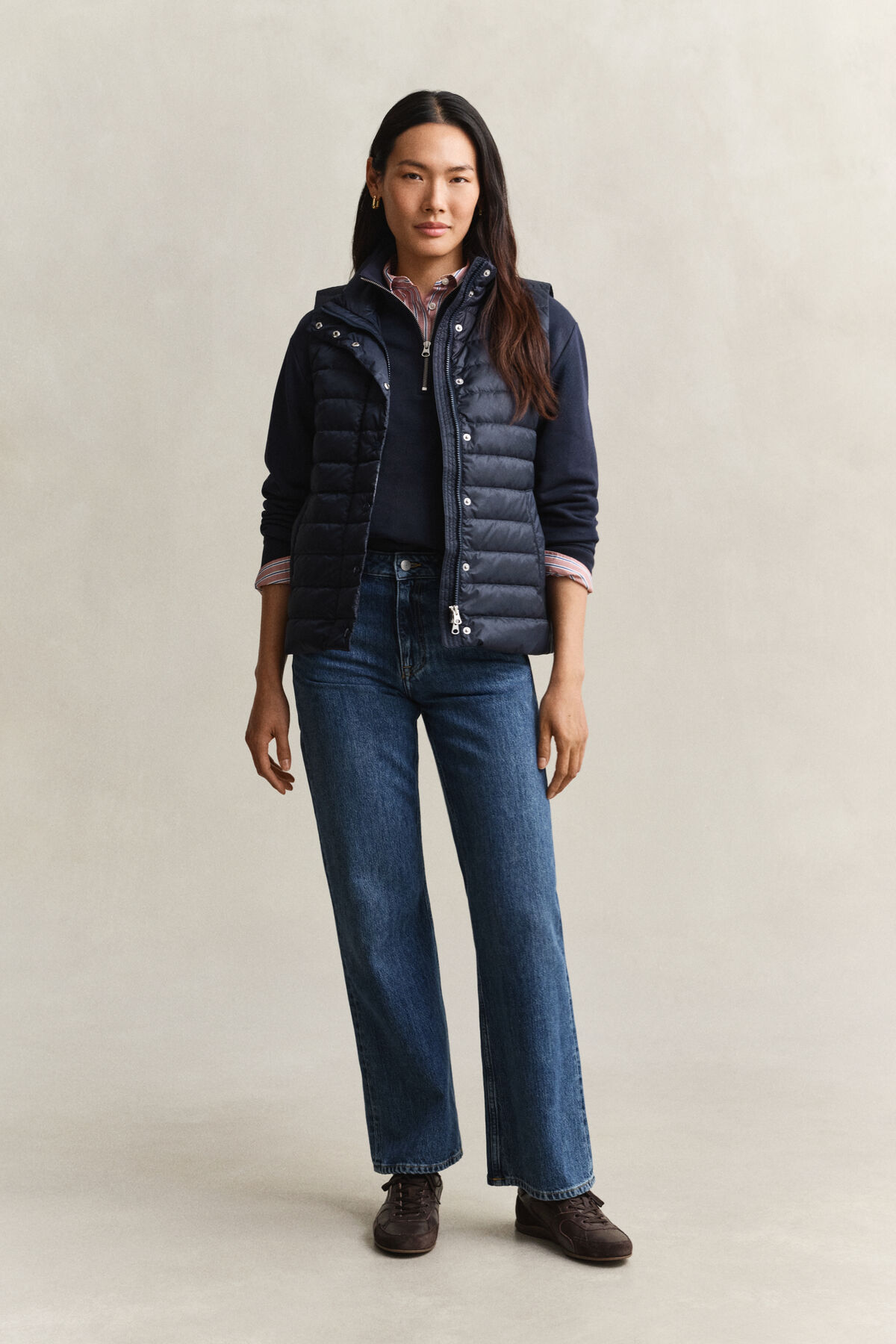 Light Down Vest — EVENING BLUE