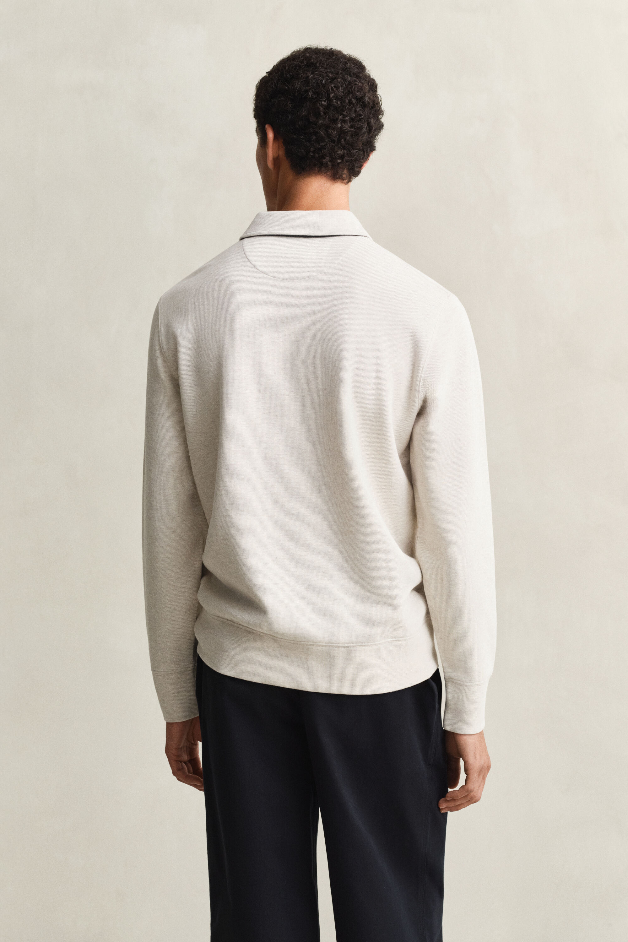 Light Sacker Rib Polo Sweatshirt