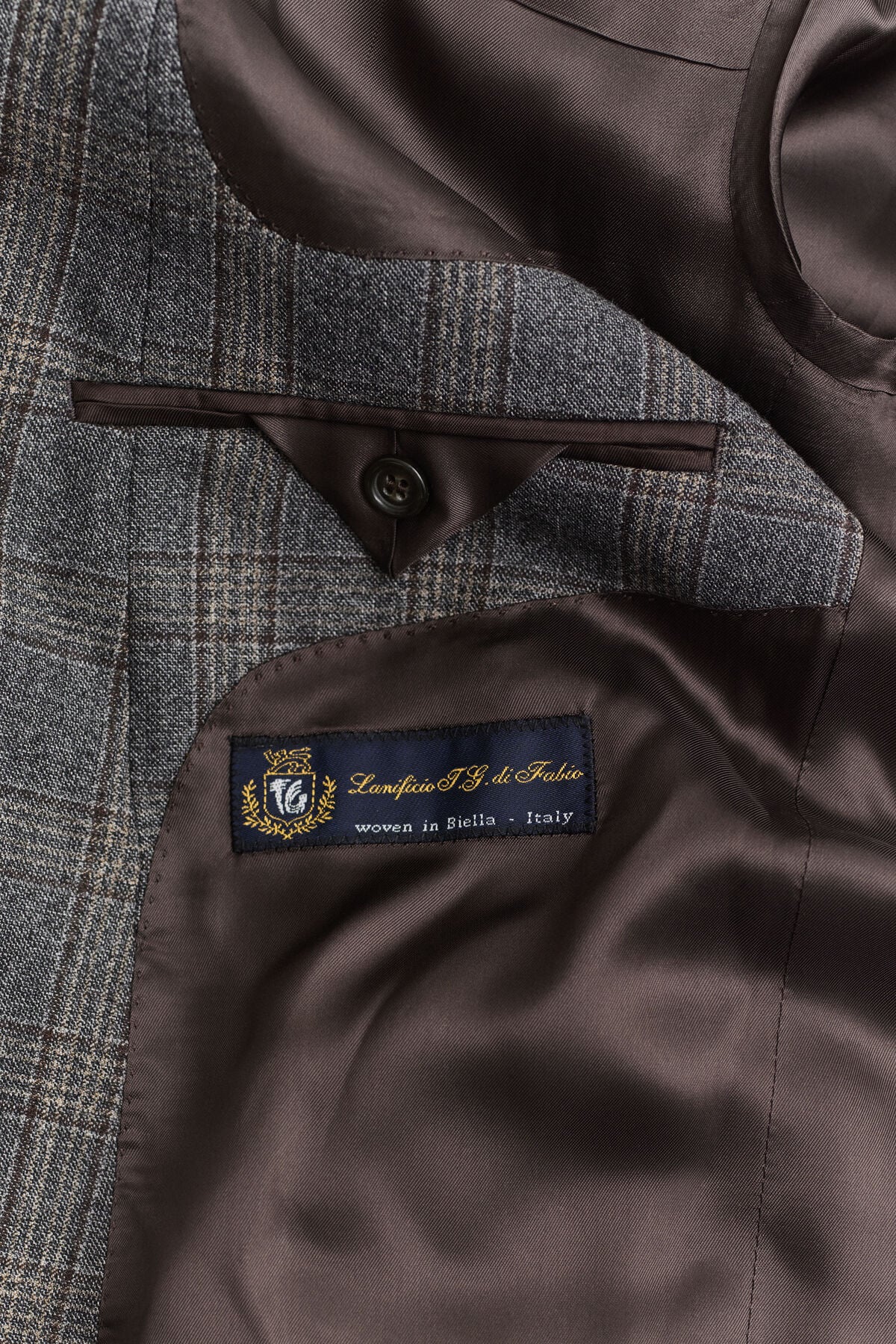 Glen Check Suit Jacket — CERAMIC GREY MELANGE