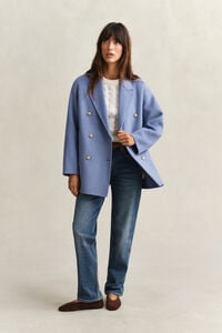 Handstitched Detail Pea Coat