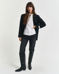 Classic Oxford Frill Blouse