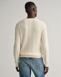 Lambswool Cable Crew Neck Sweater