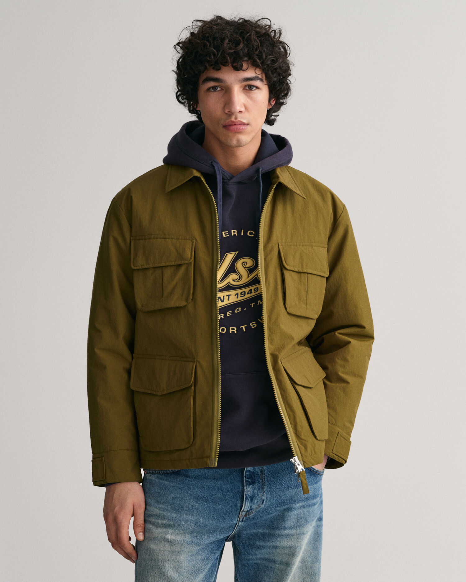 Amazon.com: Kinkia Men's Cotton Utility Jacket Windbreaker Casual Button  Down Lightweight Work Cargo Shirt Jacket with Pockets(KK0674-Brown-XS) :  Clothing, Shoes & Jewelry