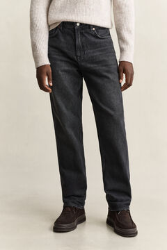 Straight Jeans — BLACK BROKEN IN 5