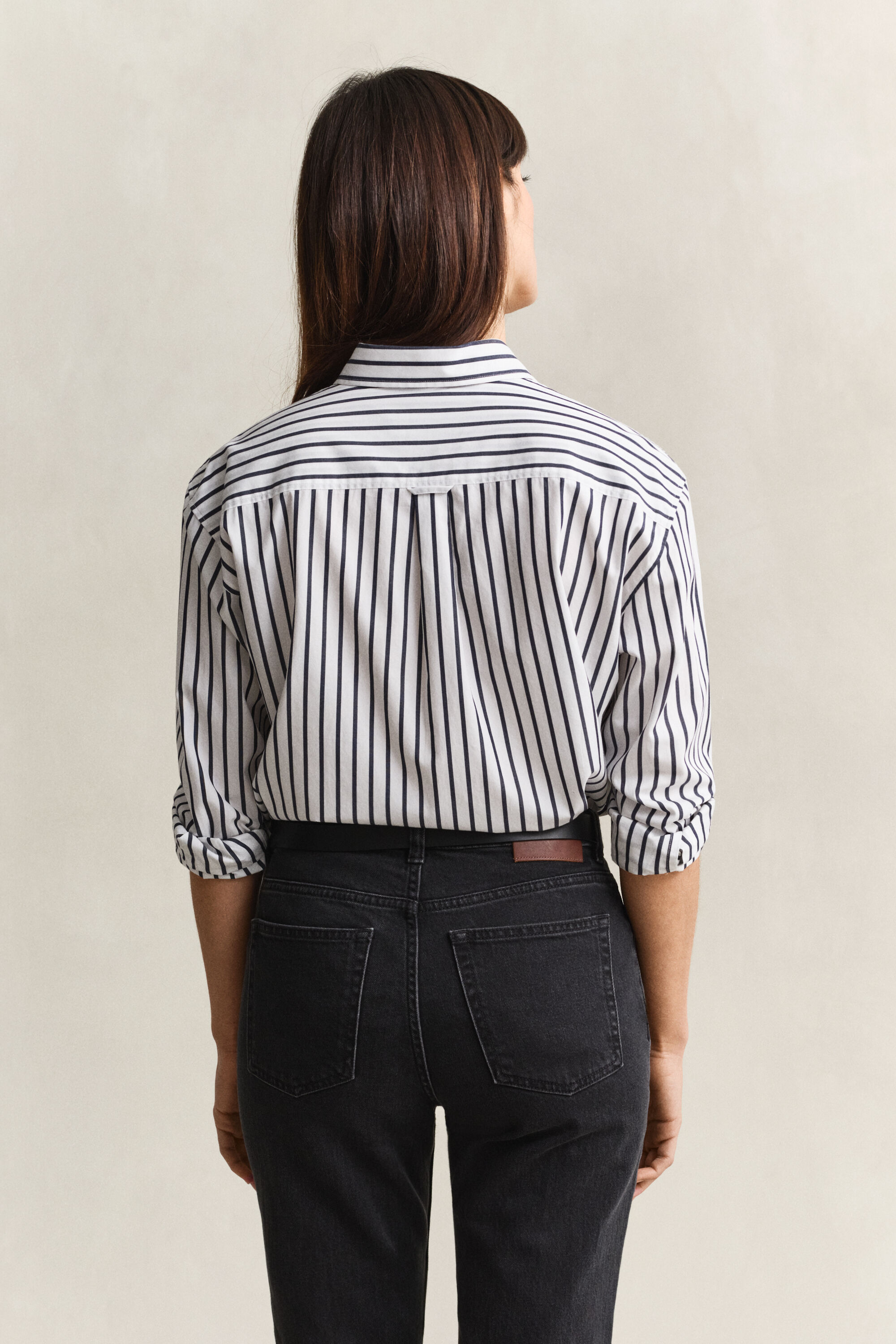 Relaxed Fit Striped Classic Poplin Shirt