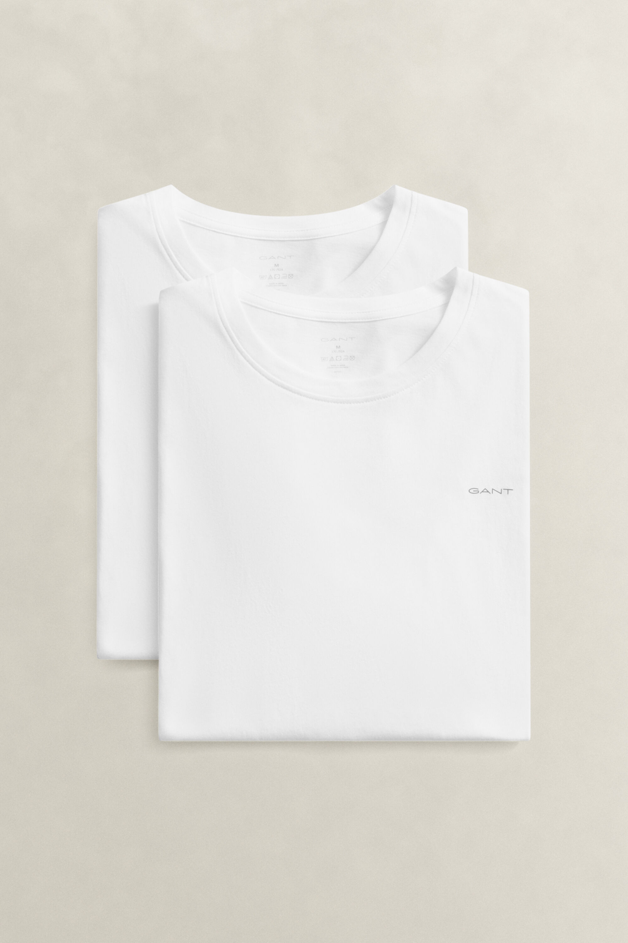 2-Pack Crew Neck T-Shirts — WHITE