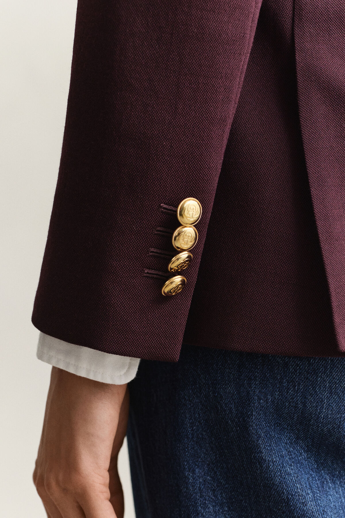 Classic Club Blazer — DARKENED WINE
