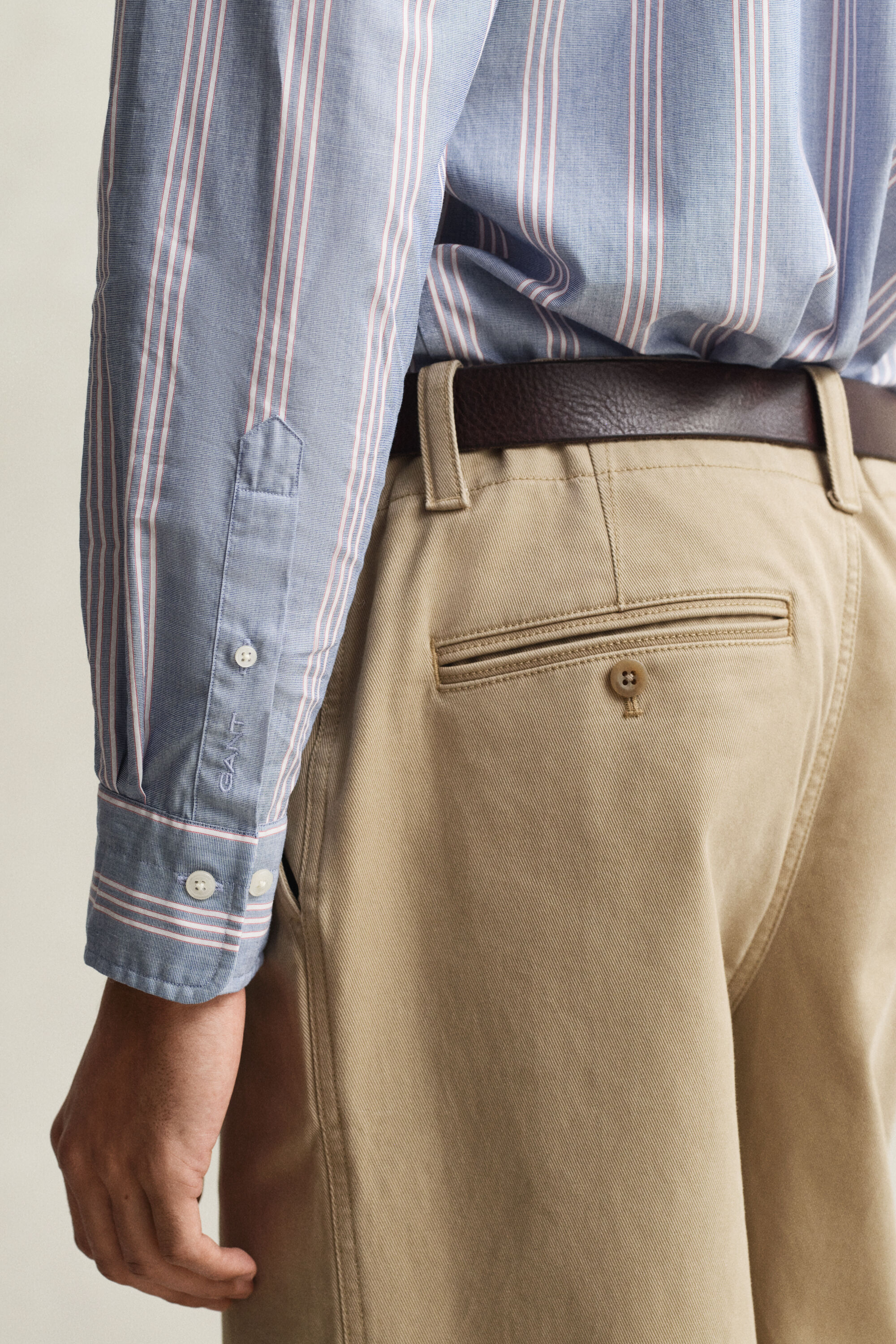 Regular Fit Fil-à-Fil Striped Poplin Shirt