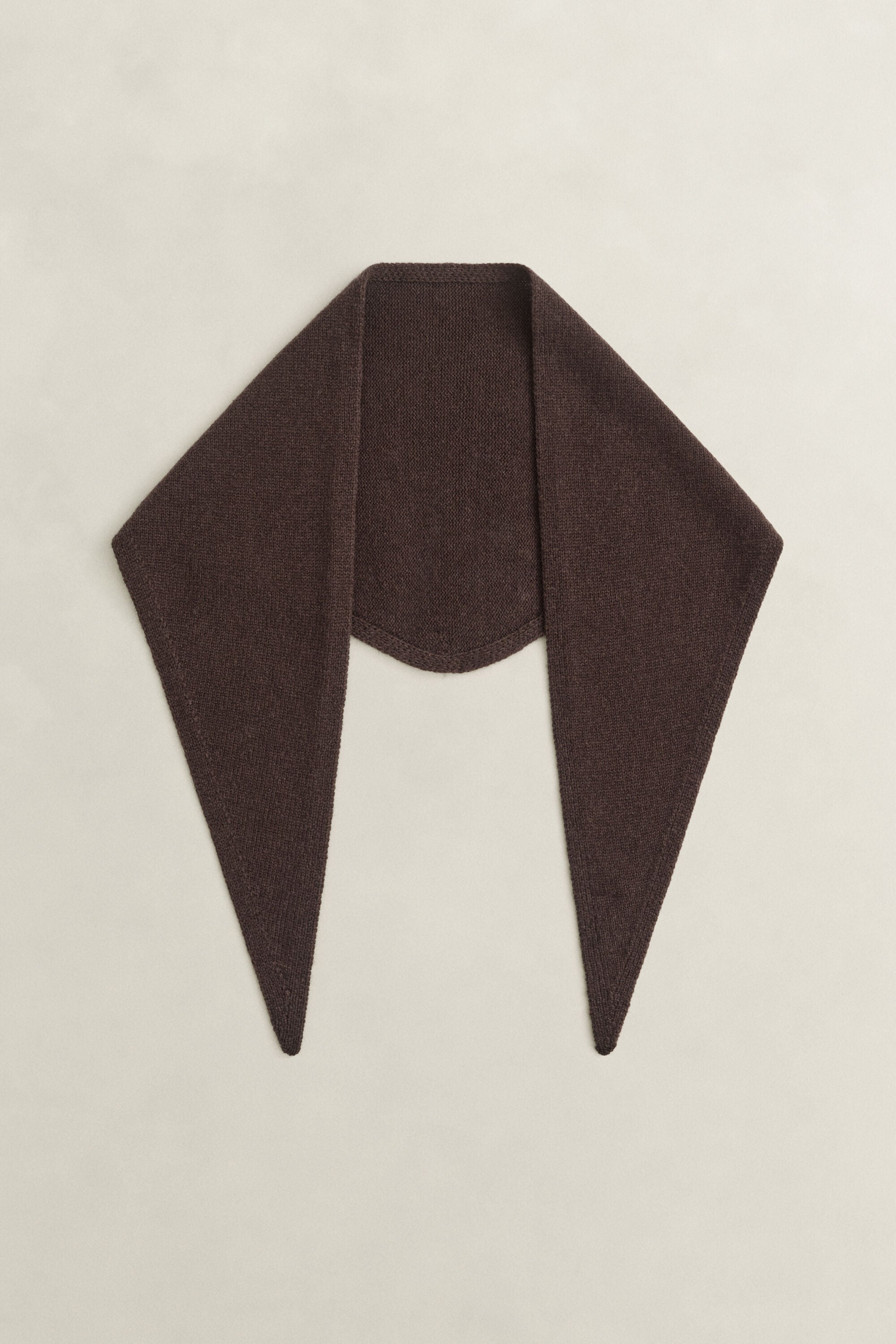 Wool Cashmere Triangle Scarf