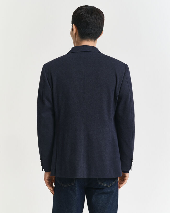Slim Fit Two-Toned Jersey Piqué Blazer