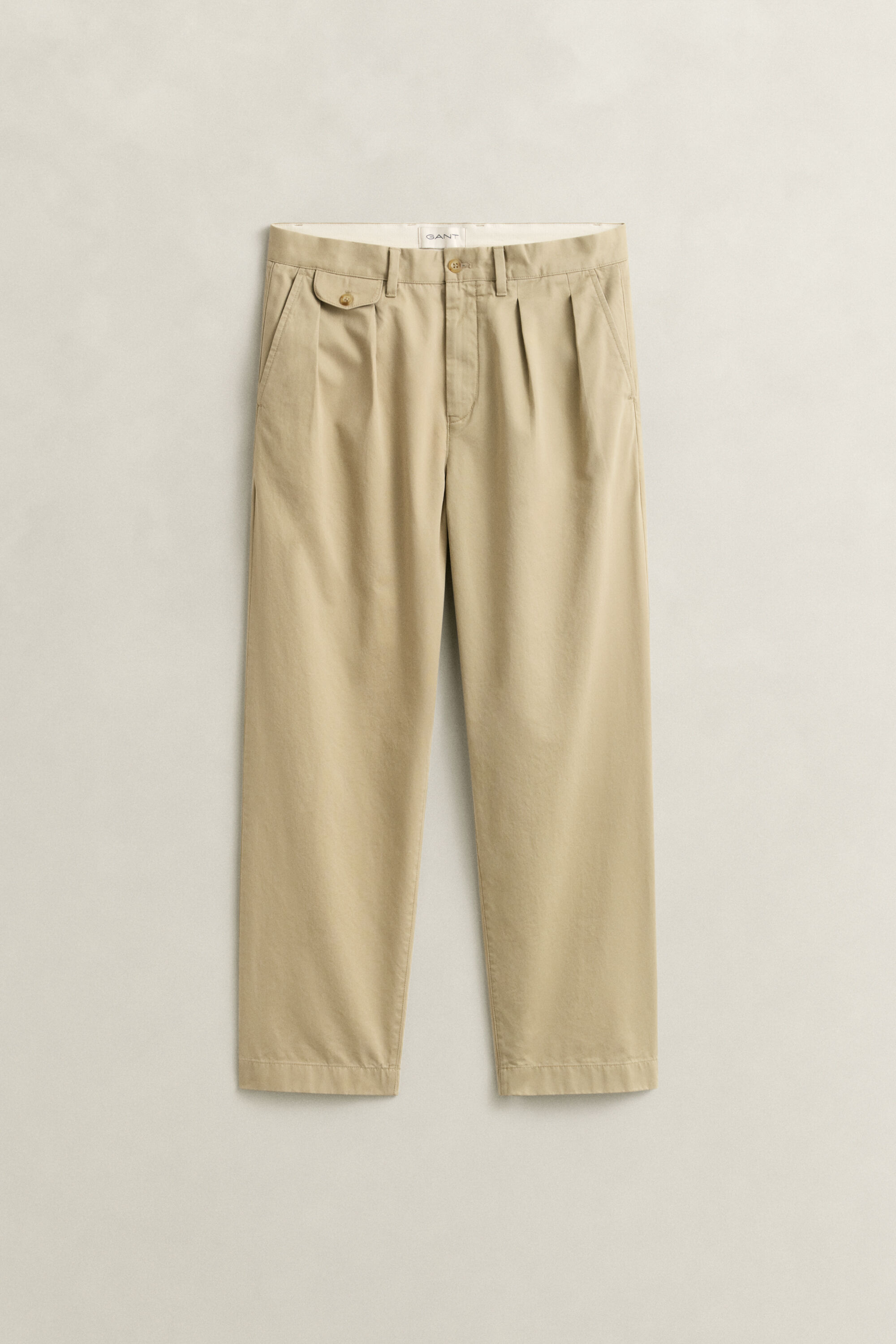 Relaxed Fit Cotton Twill Chinos