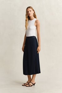 Pleated Midi Skirt