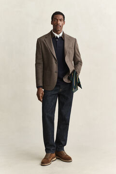 Corduroy Collar Rugger — EVENING BLUE 6