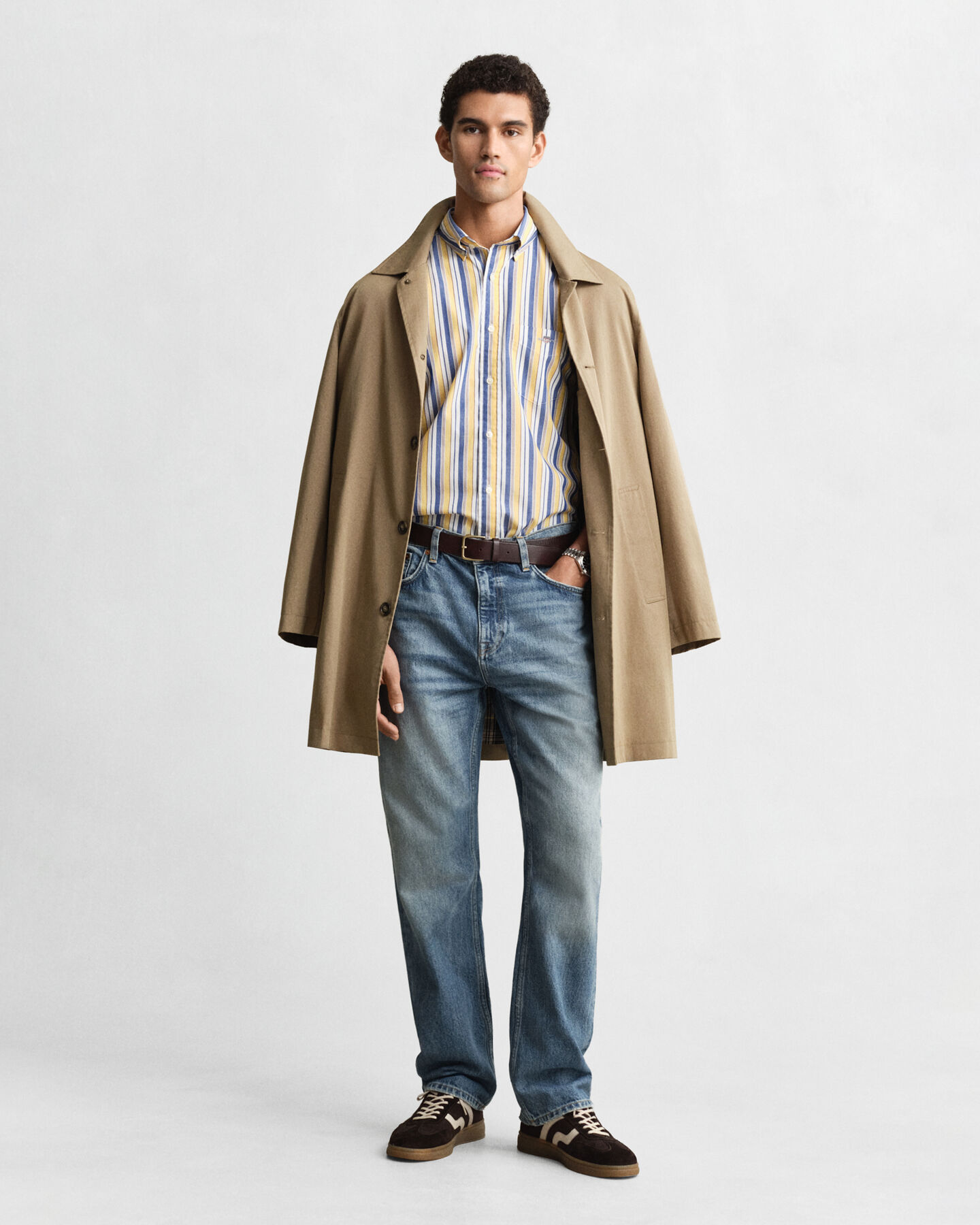 Regular Fit Striped Poplin Shirt