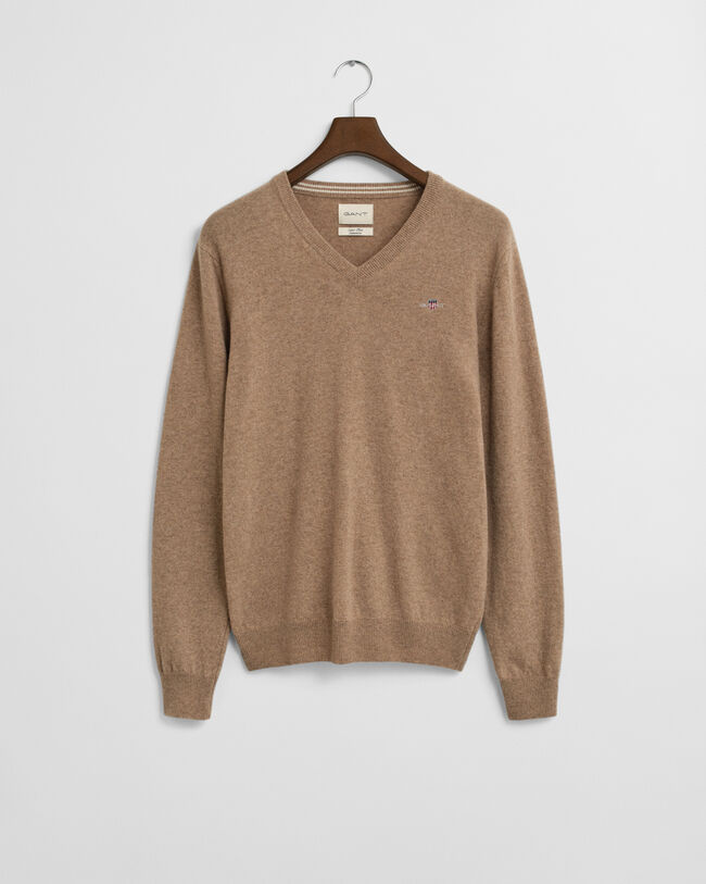 Superfine Lambswool V-Neck Sweater